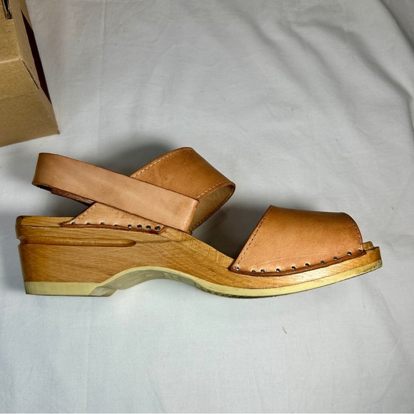 Troentorp Karin Clogs – Nude Leather – Size 42 (Women’s 12) - Picture 12 of 13